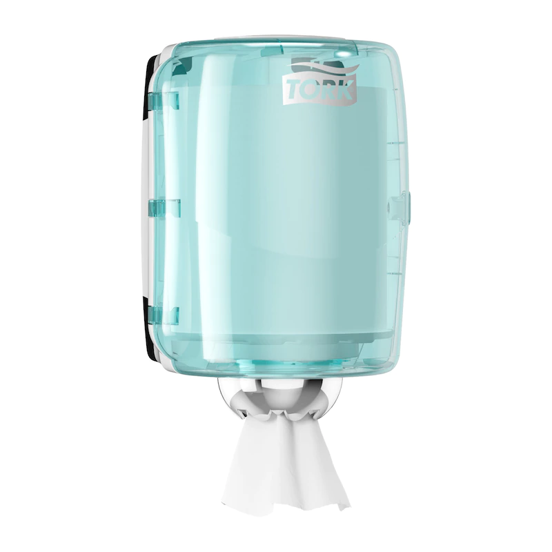 Tork 659000 Centrefeed Dispenser - White & Turquoise