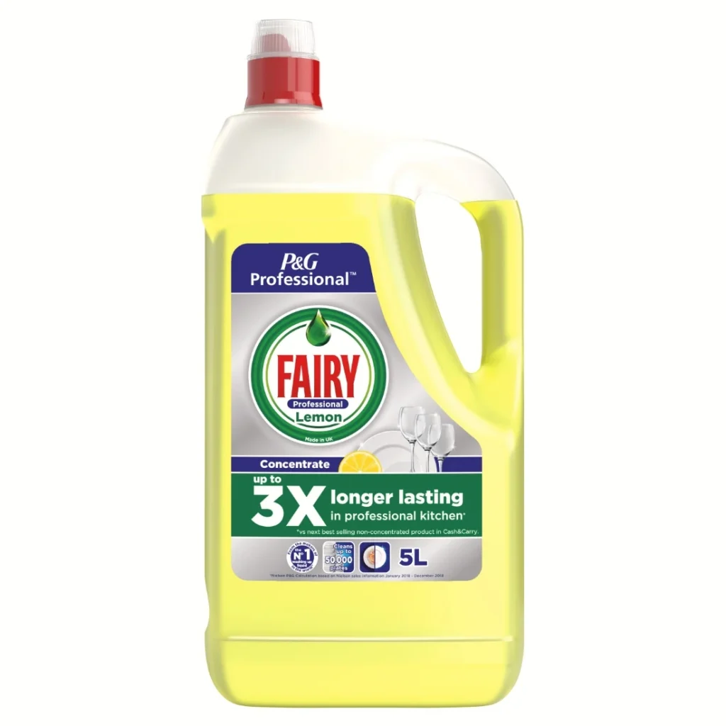 Fairy Professional Lemon Concentrated Washing Up Liquid - 5 Litres
