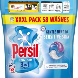 Persil 3 in 1 Non Bio Washing Capsules - 58 Washes
