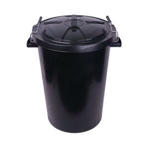90 Litre Polypropylene Dustbin - Black