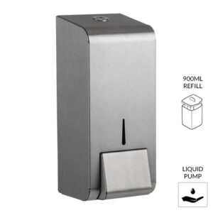 900ml Stainless Steel Liquid Soap Dispenser - Brushed Stainless