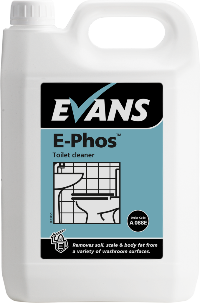 Evans E-Phos Phosphoric Acid Toilet Cleaner & Sanitiser - 5 Litres