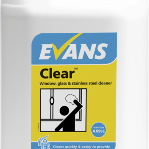 Evans Clear Window, Glass & Stainless Steel Cleaner - 5 Litres