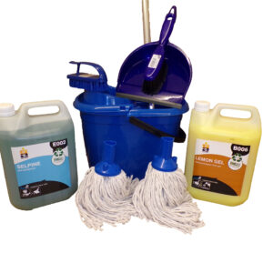 Budget Floor Cleaning & Wiping Bundle - Blue