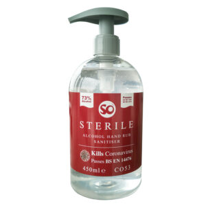 Selden C053 Sterile 73% Alcohol Hand Sanitiser Gel - 450ml Pump