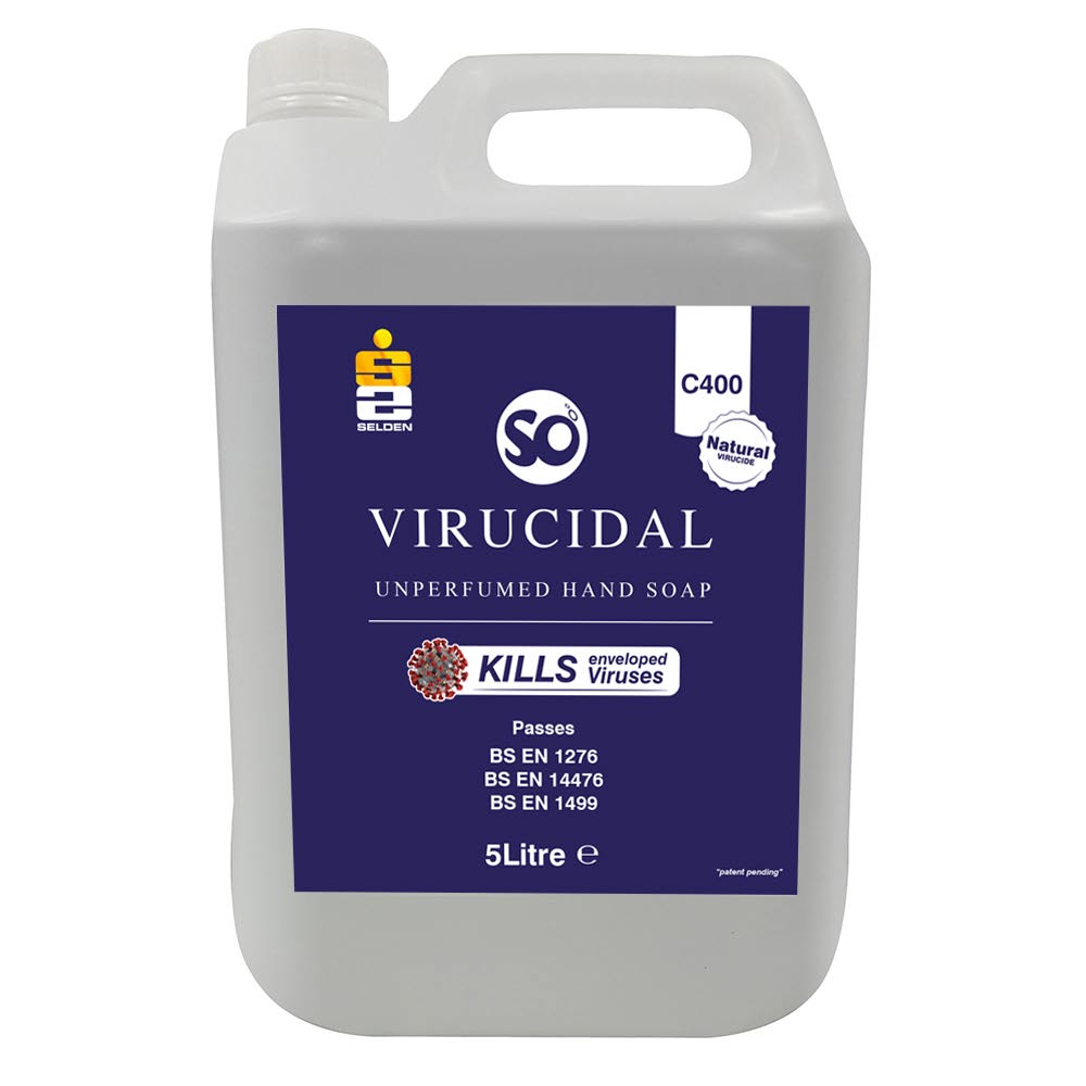 Selden C400 So Virucidal Unperfumed Bactericidal Hand Soap - 5 Litres