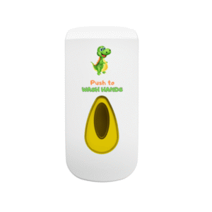 900ml Modular Dexter Bulk Fill Liquid Soap Dispenser - White & Yellow