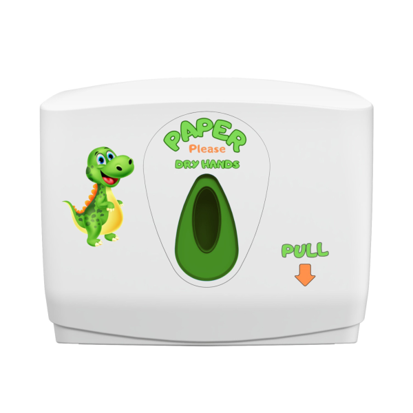 Modular Dexter Small Hand Towel Dispenser - White and Green