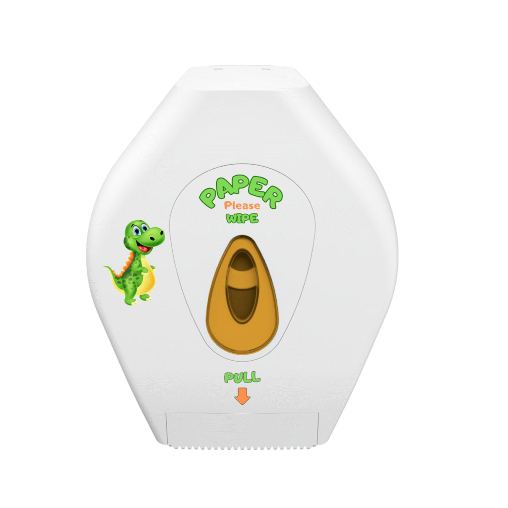 Modular Dexter Mini Jumbo Toilet Roll Dispenser - White & Orange