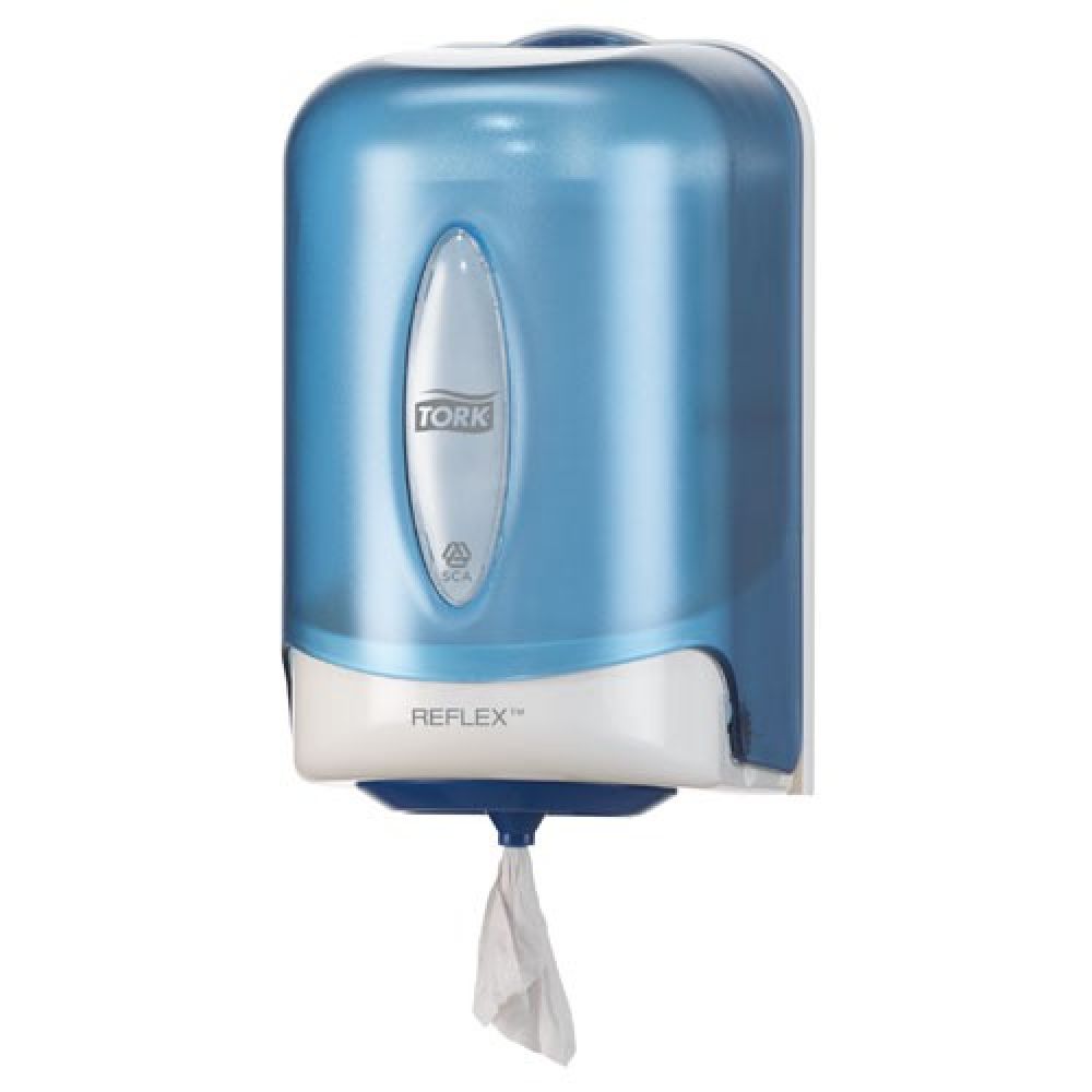 xTork 473137 Reflex Single Sheet Mini Centrefeed Dispenser - Blue
