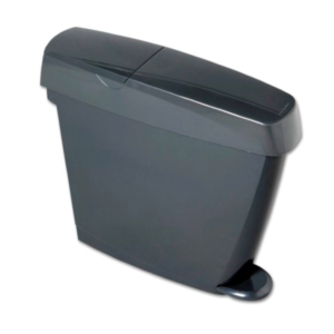 Pedal Operated Sanitary Bin - Black - 20 Litres