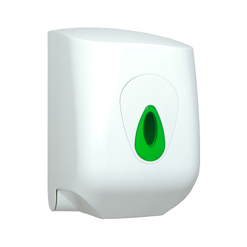 Modular Large Centrefeed Dispenser - White & Green