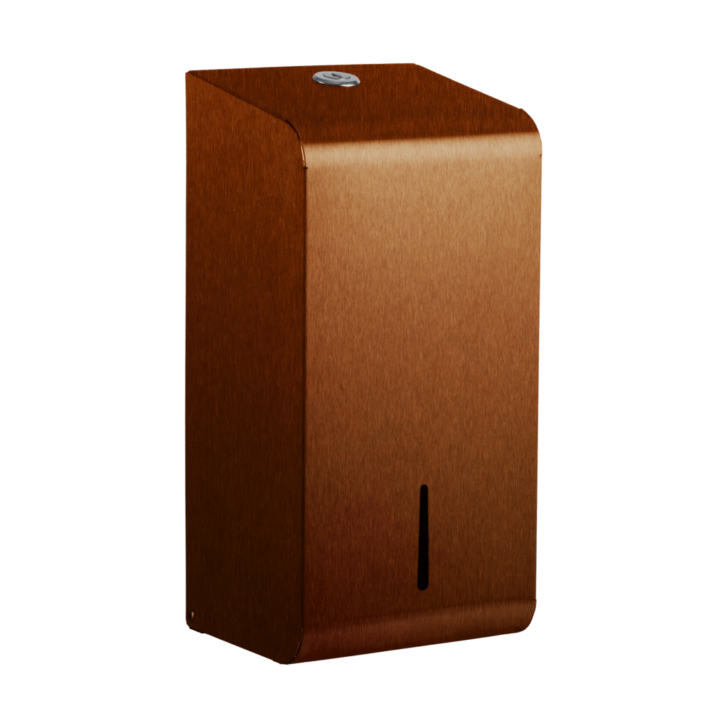 Stainless Steel Multiflat Toilet Tissue Dispenser - Satin Copper