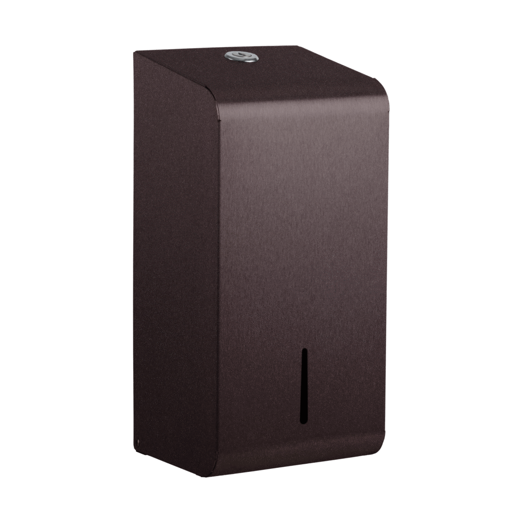 Stainless Steel Multiflat Toilet Tissue Dispenser - Dark Bronze