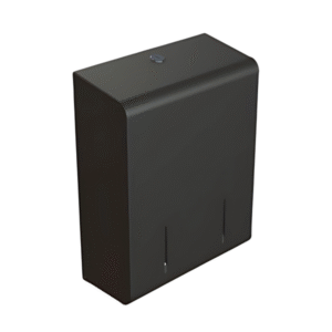 Black Metal Twin Multiflat Toilet Tissue Dispenser - Matte Black