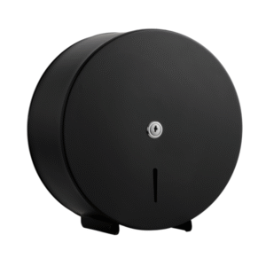 Black Metal 10" Mini Jumbo Roll Dispenser - Matte Black