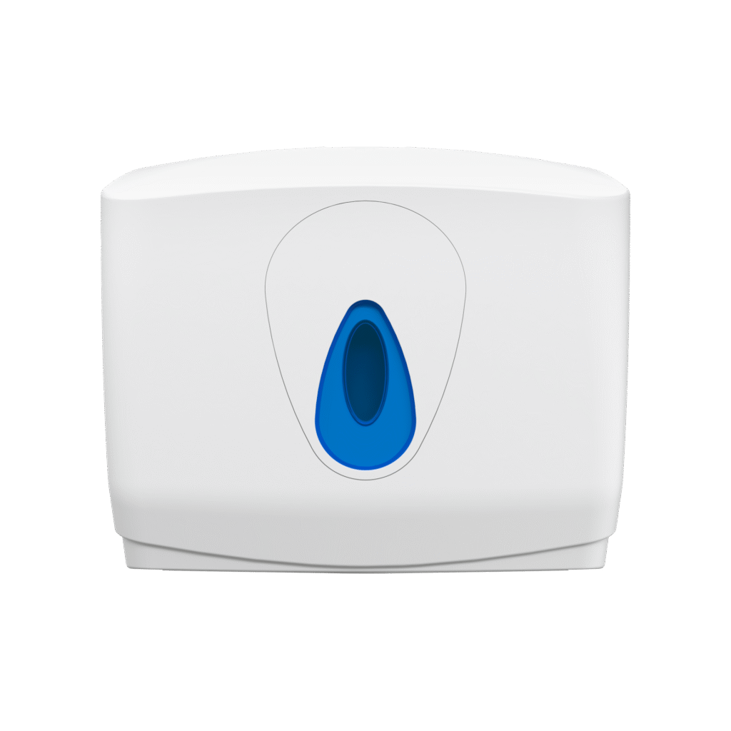 Modular Small Hand Towel Dispenser - White and Blue