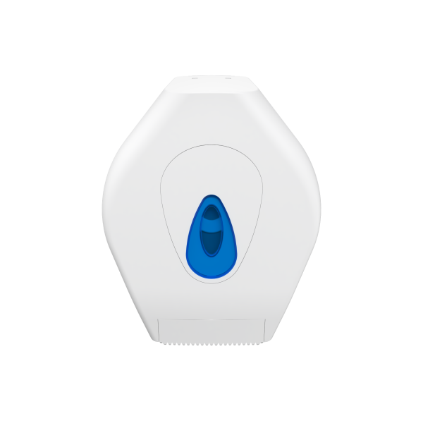 Modular Mini Jumbo Toilet Roll Dispenser - White & Blue