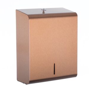 Stainless Steel Large Hand Towel Dispenser - Light Bronze