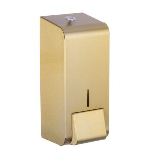 900ml Stainless Steel Sanitiser Spray Soap Dispenser - Satin Brass