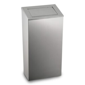 25 Litre Eco Brushed Stainless Waste Bin - Push Lid