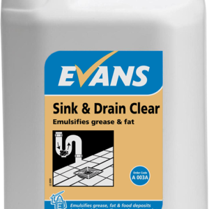 Evans Unscented Sink & Drain Cleaner For Grease/Fat/Food - 5 Litres