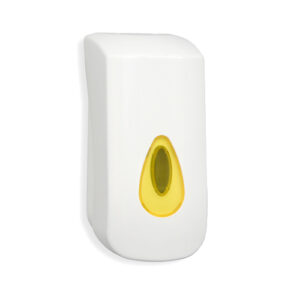 400ml Modular Bulk Fill Sanitiser Dispenser - White & Yellow