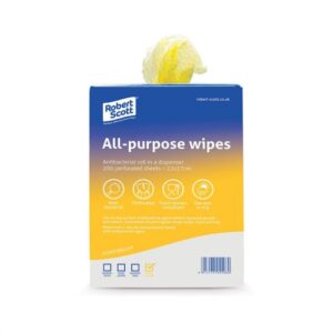 All Purpose Wipes - Roll of 200 in Yellow