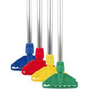 Plastic Kentucky Mop Holder with Aluminium Handle - 137cm - Blue