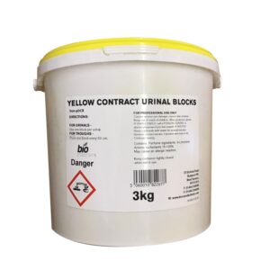 Bio Productions Yellow Urinal Blocks - Tub of 150 Blocks