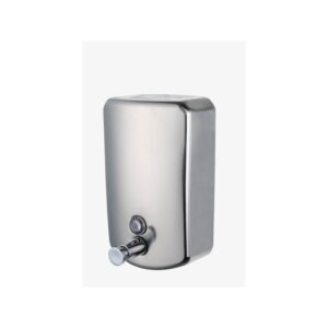 Polished Stainless Steel Vertical Soap Dispenser - 1.2 Litres