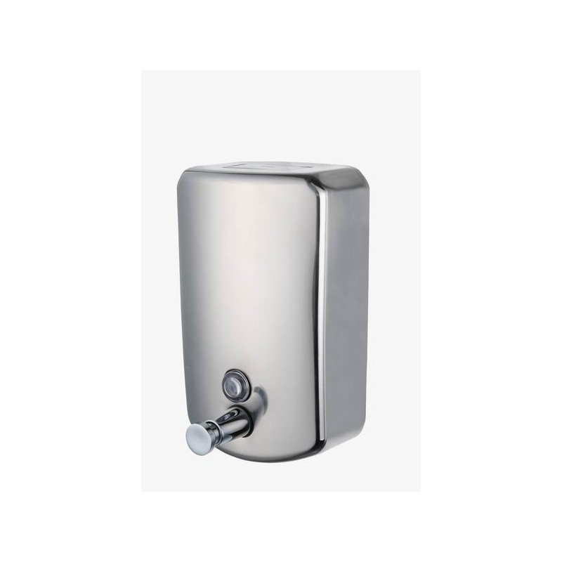 Polished Stainless Steel Vertical Soap Dispenser - 1.2 Litres