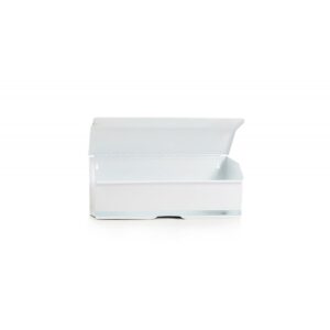 10" Couch Roll Dispenser - White Metal