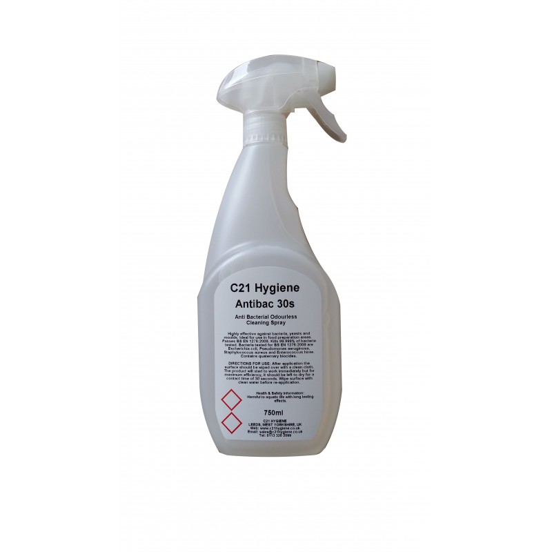 C21 Food Safe EN1276 Surface Spray  750ml
