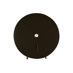 Black Metal Mini Jumbo Toilet Roll Dispenser