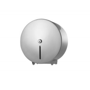 Silver Metal Mini Jumbo Toilet Roll Dispenser