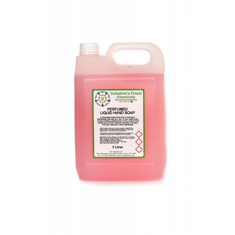 C21 Pink Pearlised Liquid Hand & Body Soap - 4 x 5 Litres