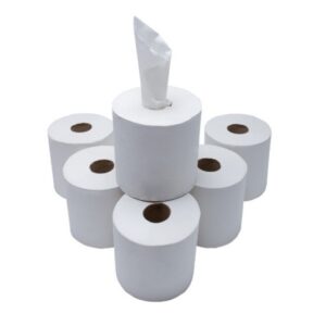 White 2-Ply Centrefeed Rolls - Case of 6 x 120m
