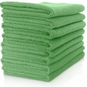 Contract Microfibre Cloths - Pack of 10 Green