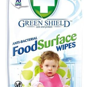 Green Shield Food Surface Anti-Bacterial Wipes - Pack of 70