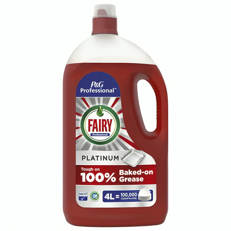 Fairy Platinum Super Concentrated Anti-Bac Washing Up Liquid - 4 Litres