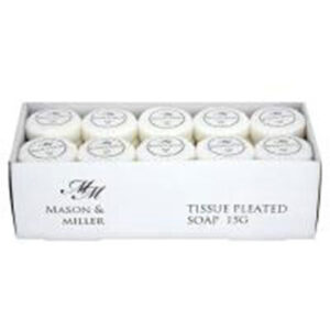 Mason & Miller Tissue Pleated Soap - 50 x 15g Bars