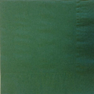 40cm Forest Green 2-Ply Napkins - Box of 2000