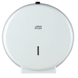 Tork 246040 Jumbo Toilet Roll Dispenser - White Metal