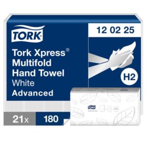Tork 120225 White 2-Ply Xpress Multifold Hand Towels - Case of 3780