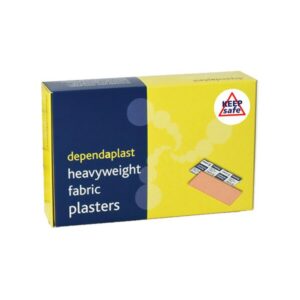 Dependaplast Heavyweight Fabric Plasters - 100 Assorted Sized Plasters
