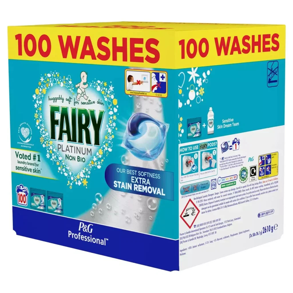 Fairy Professional Non-Bio Washing Liquitabs - 100 Washes