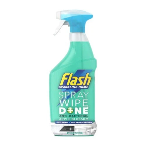 Flash Spray Wipe Apple Blossom Cleaner - 800ml Trigger Spray