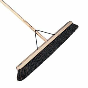 36" Stiff Platform Broom With Metal Stay & 55" Wooden Handle