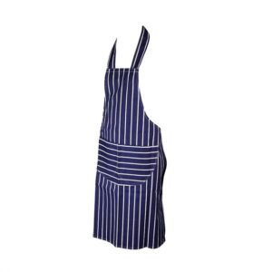Cotton Apron - Blue & White Stripes